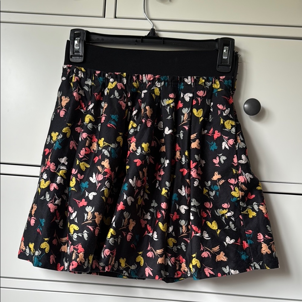 Forever 21 Red and Yellow Mini Skater Skirt